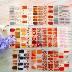 💥25 SHEETS/350 PIECES💥 3D GEL Nail Wrap Stickers And Adhesives With File